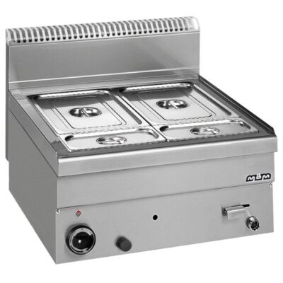 MBM Bain-marie gaz cuve GN 1/1 + 2 GN 1/4