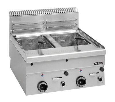 MBM - Friteuse double à gaz 2 paniers - 2x8L