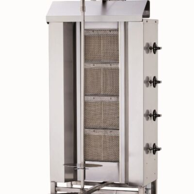 KALITE GAZ - Machine à kebab 4 feux à gaz, moteur supérieur