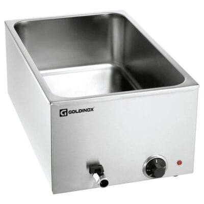 GOLDINOX - Bain marie professionnel avec robinet de vidange GN 1/1 - 150 mm