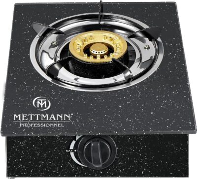 METTMANN - Réchaud à Gaz – 1 brûleur Noir