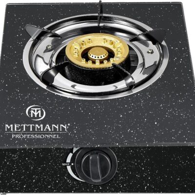 METTMANN - Réchaud à Gaz – 1 brûleur Noir