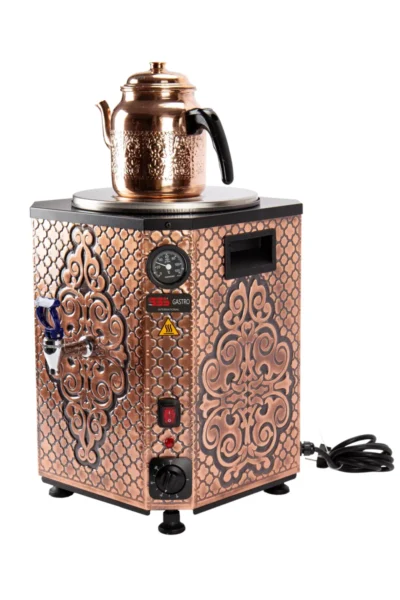Semaver en cuivre avec flotteur automatique,1 théière / 10 Litres