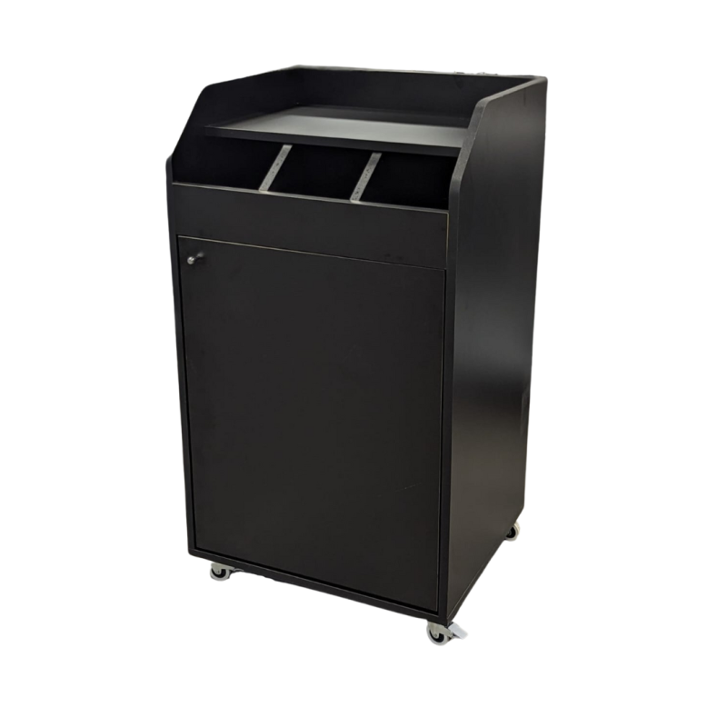 desserte-de-service-compacte-professionnelle-bois-noir-goldinox