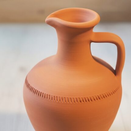Testi en Terre Cuite Naturelle Artisanale – Cruche Traditionnelle pour Eau, Jus et Boissons – Vaisselle Écologique et Décorative | Alternative au Verre