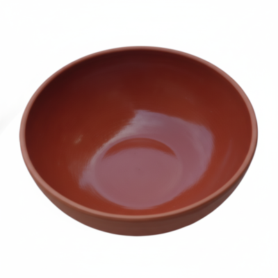 Saladier Rond en Terre Cuite – Bol à Salade, Verre et Snacks – Résistant et Élégant pour Table
