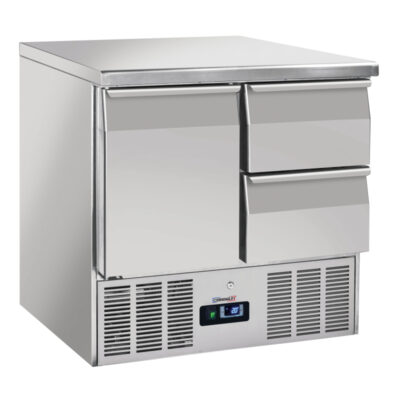 CASSELIN - Saladette - Desserte réfrigérée 2 tiroirs 1 porte GN 1/1