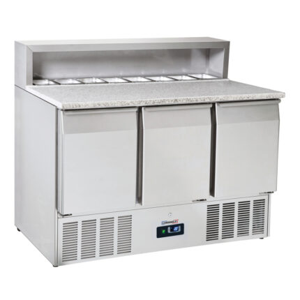 CASSELIN - Saladette de préparation 3 portes GN 1/1 Granit