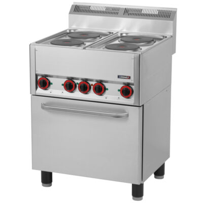 CASSELIN -Fourneau électrique 4 feux avec four électrique ventilé GN 1/1 66