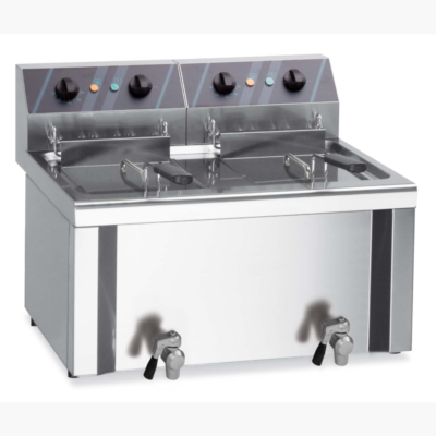 Friteuse électrique de table 2 cuves 2 alimentations séparées 5/6l – MBM
