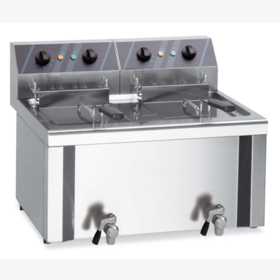Friteuse électrique de table 2 cuves 2 alimentations séparées 8/9l- MBM