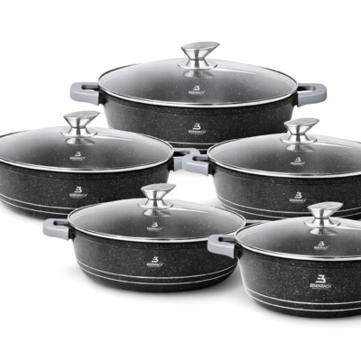 Lot de 5 casseroles avec couvercles - 24/28/32/36/42cm EISENBACH