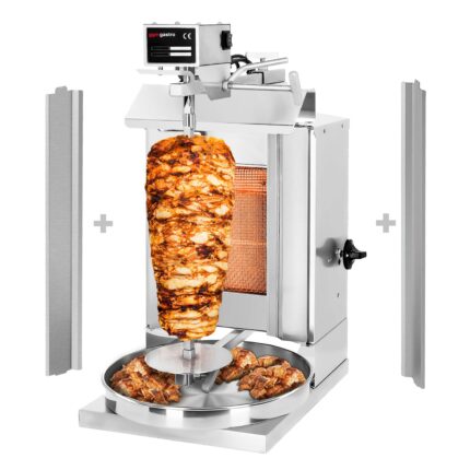 Machine à kebab gaz professionnelle 1 brûleur inox DOK1