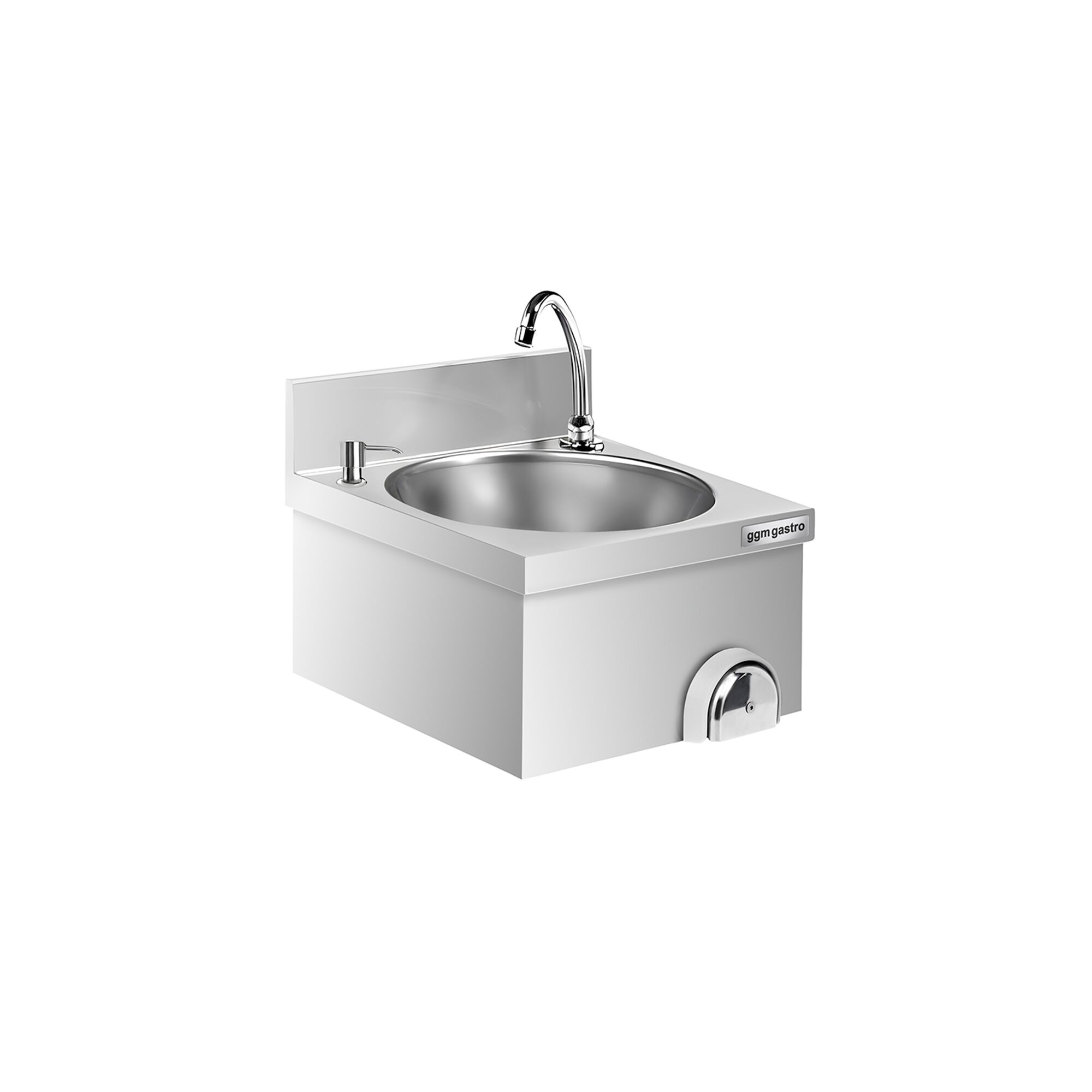 Lave-mains Inox à Commande Fémorale HWB44MS - Distributeur de Savon Lave-mains Inox à Commande Fémorale HWB44MS - Distributeur de Savon