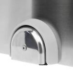 Lave-mains - Acier inoxydable AISI 304 - commande au genou, robinet à droite, dosseret, avec distributeur de savon